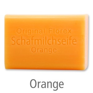 Schafmilchseife eckig 100g, Orange