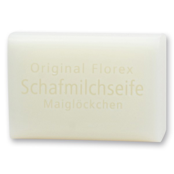 Schafmilchseife eckig 100g, Maiglöckchen