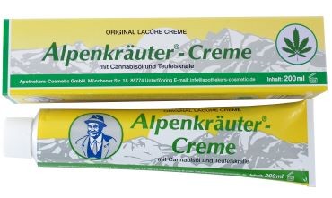 Lacúre Alpenkräuter Creme mit Cannabisöl und Teufelskralle 200ml