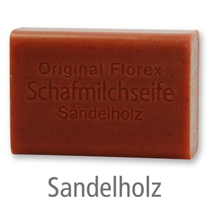 Schafmilchseife eckig 100g, Sandelholz