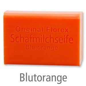 Schafmilchseife eckig 100g, Blutorange