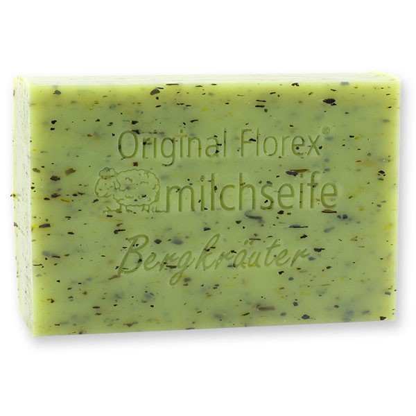 Schafmilchseife eckig 100g, Bergkräuter